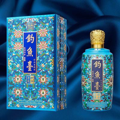 钓鱼台珍品一号(珐琅彩)酱香型53度白酒500ml*6瓶整箱纯粮过年送礼盒